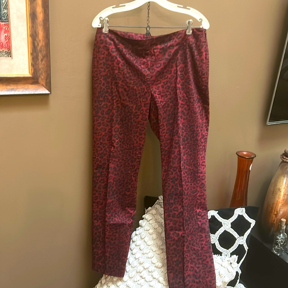 Talbots signature animal print pants
